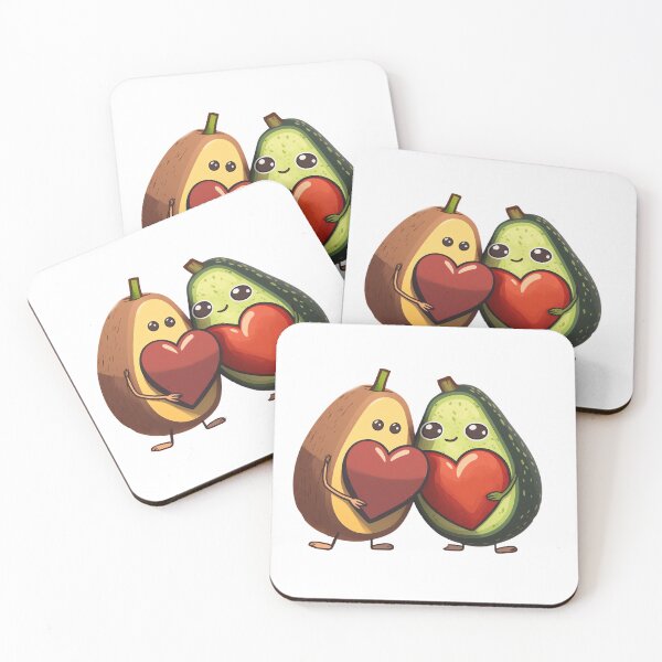 Item preview, Cute avocado couple sharing some love. designed and sold by MrLacarte.