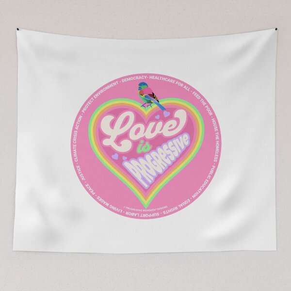 Item preview, PMD00364 Progressive Movement Designs Love for any day or Valentines Valentine for progressives  designed and sold by ProgressiveLeft.