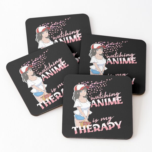 Item preview, Watching Anime is my Therapy Introvert Anime girl designed and sold by Merchandiser099.