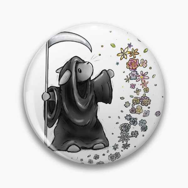 Item preview, ‘Don’t be afraid’ rabbit grim reaper  designed and sold by Willow Grove Designs.