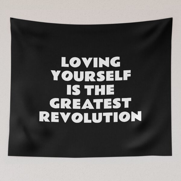 Item preview, Loving yourself is the greatest revolution - self love quotes designed and sold by Inspirationmotivation.