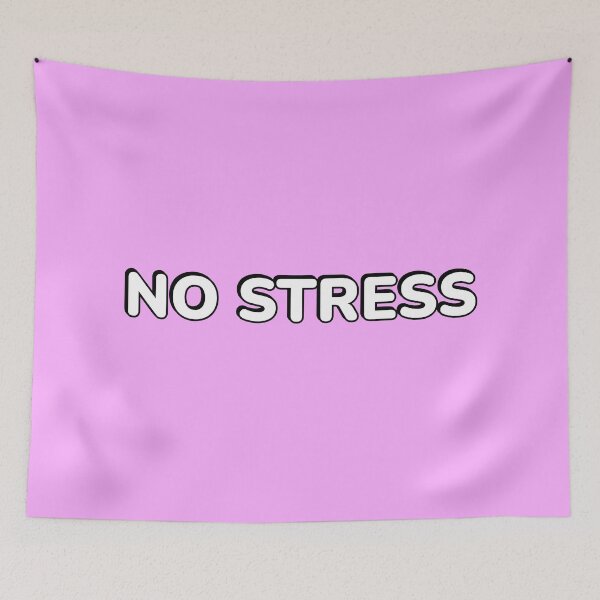 Artikelvorschau, NO STRESS chill relax - rosa Hintergrund entworfen und verkauft von Inspirationmotivation.