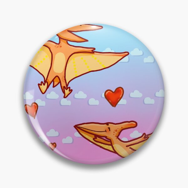 Item preview, 2 pterodactyls in love designed and sold by ZeefyDesigns.