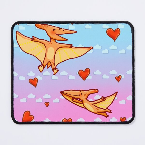 Item preview, 2 pterodactyls in love designed and sold by ZeefyDesigns.