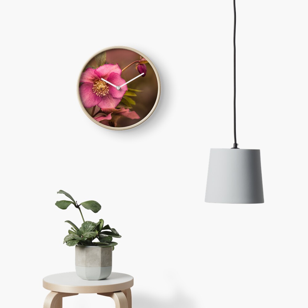 Christmas Rose Clock