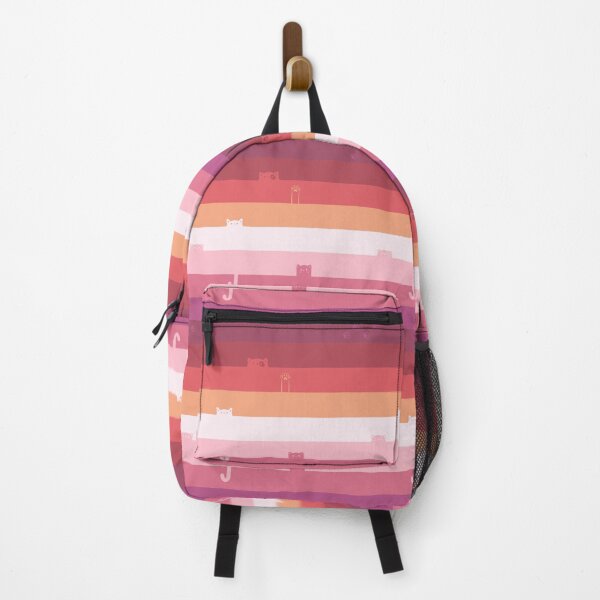 Item preview, Pink & Red Sunset Cat-stripes designed and sold by HiyaGaia.