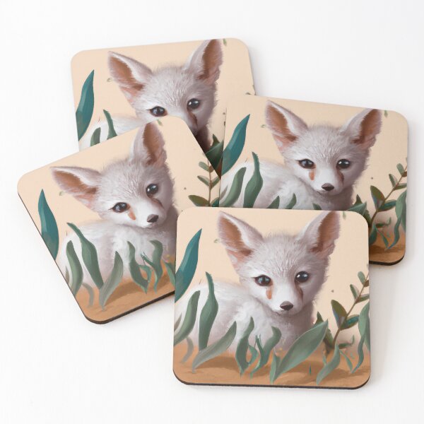 Item preview, Snow Fox on a sandy bank| Fox Illustration | Fox Watercolor Drawing designed and sold by phillipbooth.