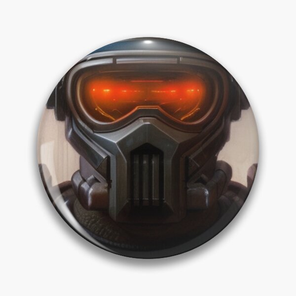 Item preview, cyber warrior with glowing combat goggles designed and sold by rommir.