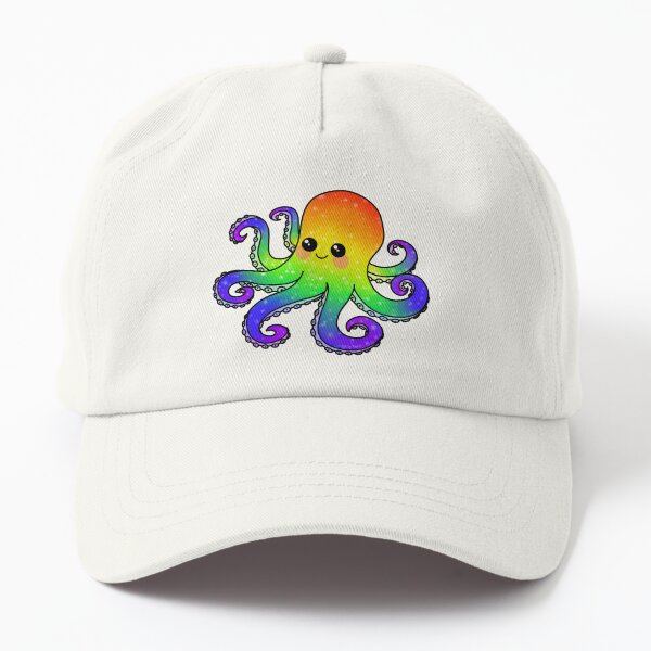 Rainbow Octopus Dad Hat