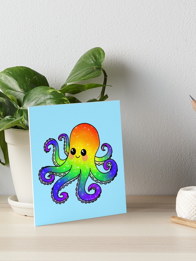 A2/Rainbow Octopus Print/fine art giclee/ pride octopus/octopus hotsell lovers/octopus gift/multicoloured octopus/gift for Octo lover/pride opus