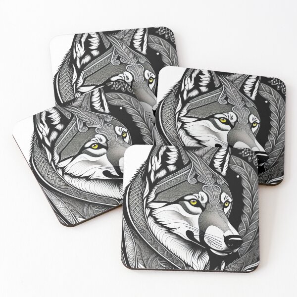 Item preview, Wild Beauty: A Grey and Black Wolf  designed and sold by Athena Milonas.