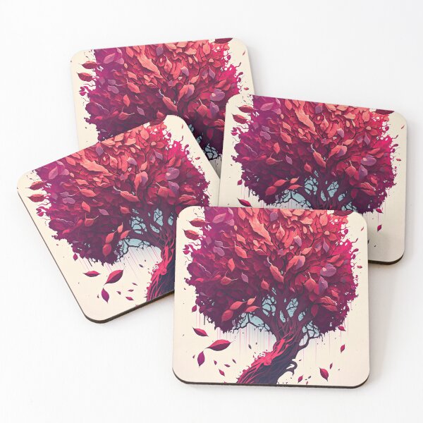 Item preview, A vermilion petal leaf tree designed and sold by Cydermann.