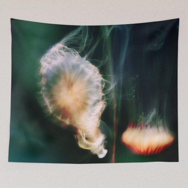 Item preview, Jellyfish of the Blue-Green Electric Glow designed and sold by DistortionArt.