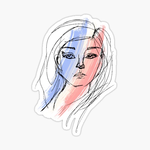 Item preview, Girl Sketch Colour designed and sold by nateheins.