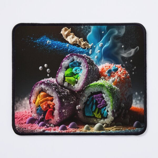 Item preview, Vibrant Sushi Rolls with Powder Garnish designed and sold by ShoPellY.