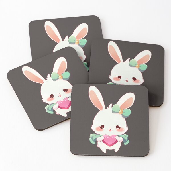 Item preview, Cute Little Bunny with Pink Heart designed and sold by lelixart.