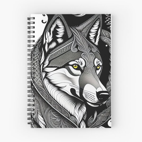 Item preview, Wild Beauty: A Grey and Black Wolf  designed and sold by Athena Milonas.