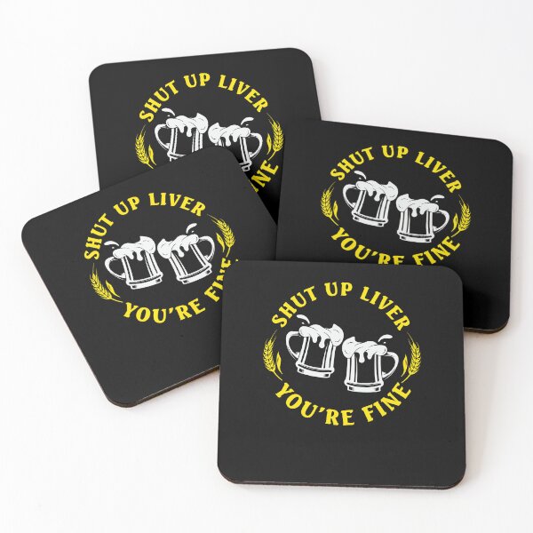 Item preview, Shut Up Liver You're Fine Funny St. Patrick's Day Dark Beer Lover designed and sold by SharpThreadZ.