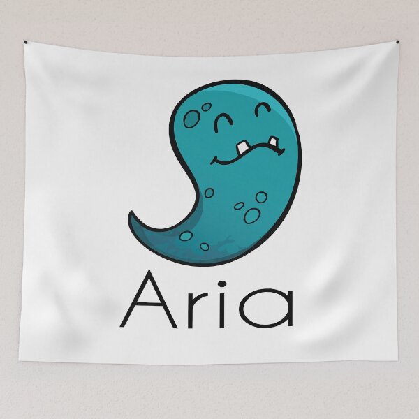 Item preview, Aria Name Cute Monster designed and sold by ProjectX23.