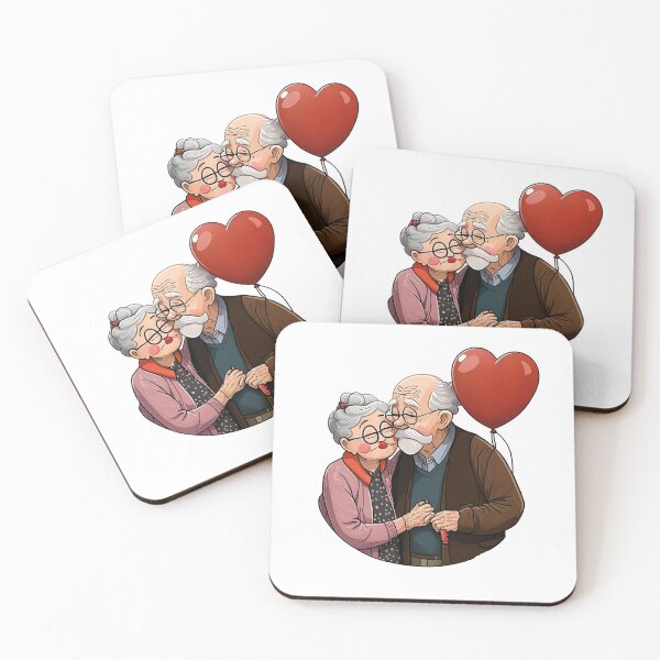 Item preview, Grandparents couple sharing some love. designed and sold by MrLacarte.