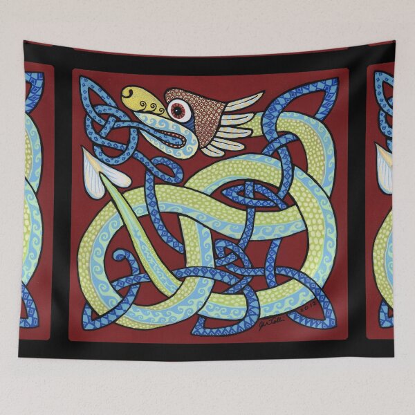 Item preview, Celtic Serpent in Red designed and sold by jwintercollins.