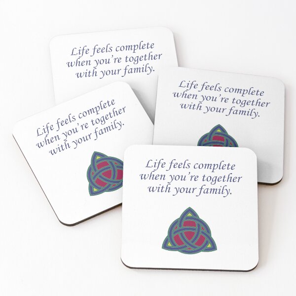 Item preview, Life Feels Complete - Family Quote  designed and sold by CrankyOldDude.