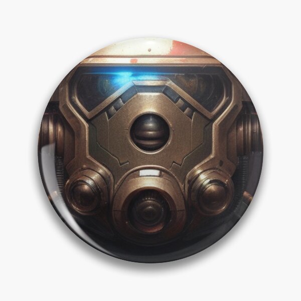 Item preview, cyber warrior in copper helmet designed and sold by rommir.