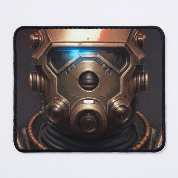 Item preview, cyber warrior in copper helmet designed and sold by rommir.