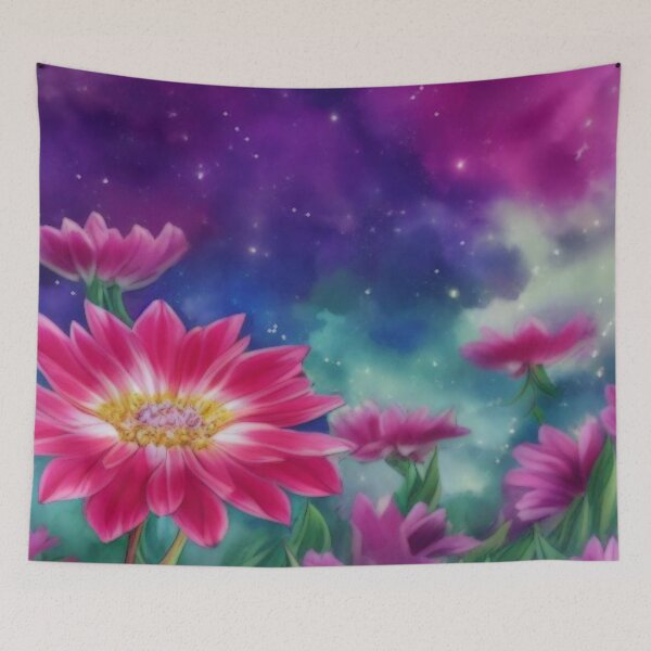 Item preview, Soft Floral Starry Sky Watercolor No 5 designed and sold by BassHeadMomma.