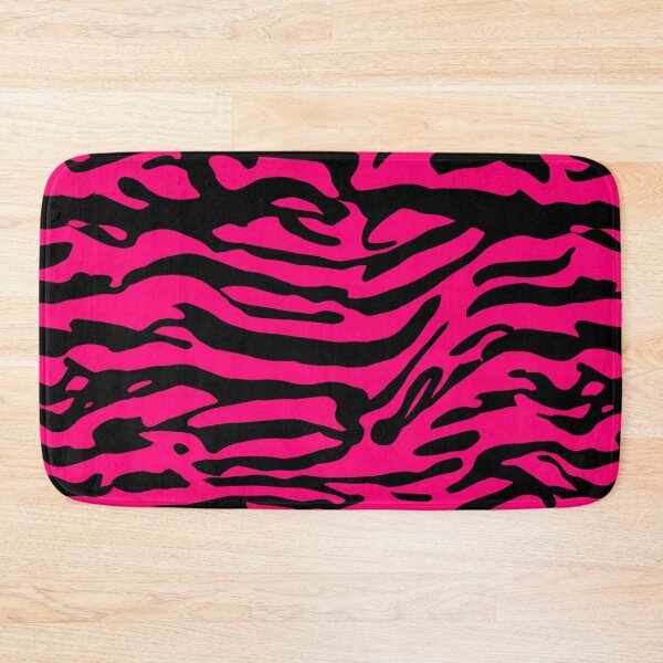 Item preview, Magenta and Black Abstract Zebra Stripes designed and sold by asurtiumgreen.