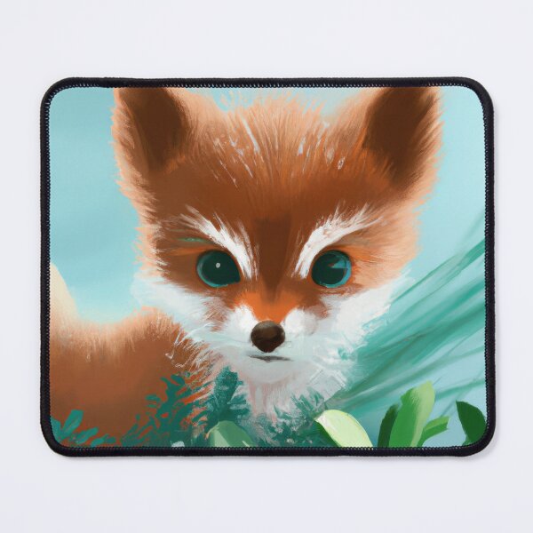 Item preview, Fox Cub Cute In the Winter Foliage| Fox Illustration | Fox Watercolor Drawing designed and sold by phillipbooth.