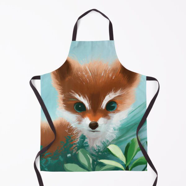 Item preview, Fox Cub Cute In the Winter Foliage| Fox Illustration | Fox Watercolor Drawing designed and sold by phillipbooth.