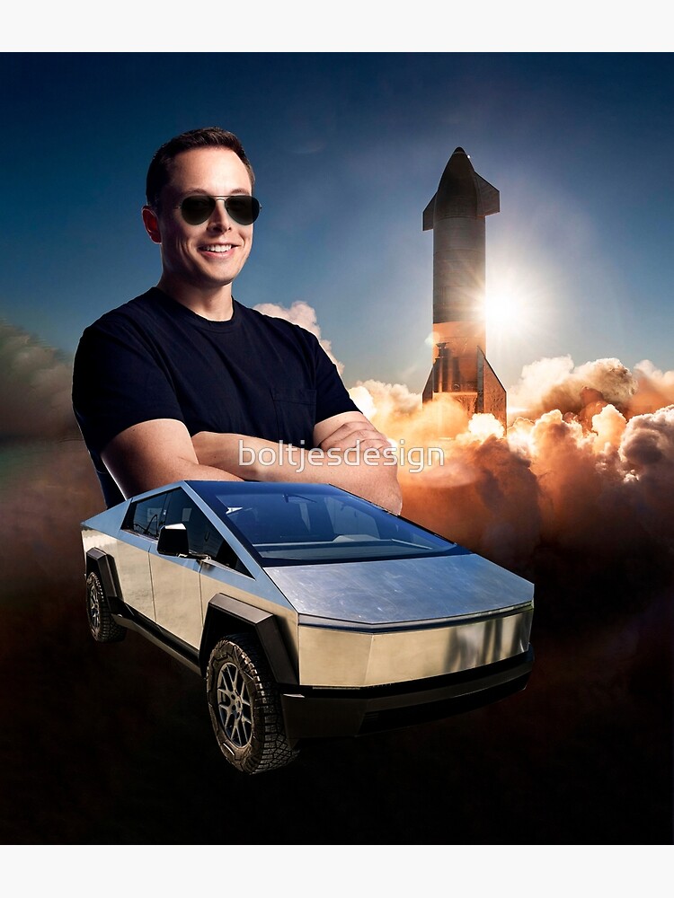 Disover Elon Musk: The Man The Myth The Legend Premium Matte Vertical Poster