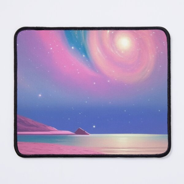 Item preview, Beautiful galaxy meets endless sea and pink sandy beach designed and sold by Girly-Universe.