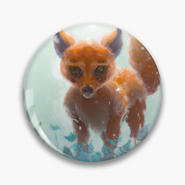 Item preview, Fox Cub Cute In the Winter Foliage| Fox Illustration | Fox Watercolor Drawing designed and sold by phillipbooth.