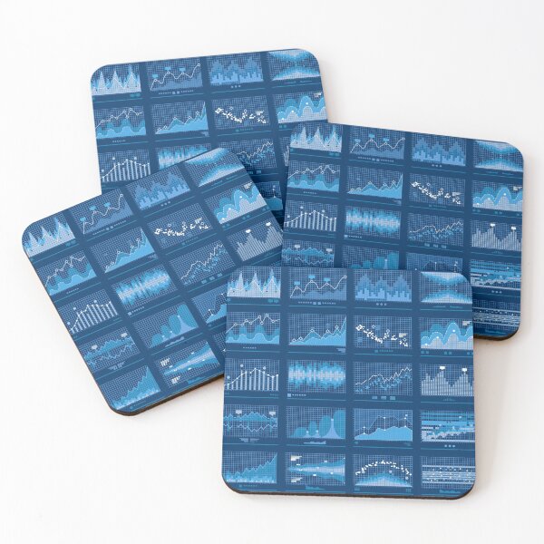 Item preview, Business Data Financial Charts Blue Banner designed and sold by aurielaki.