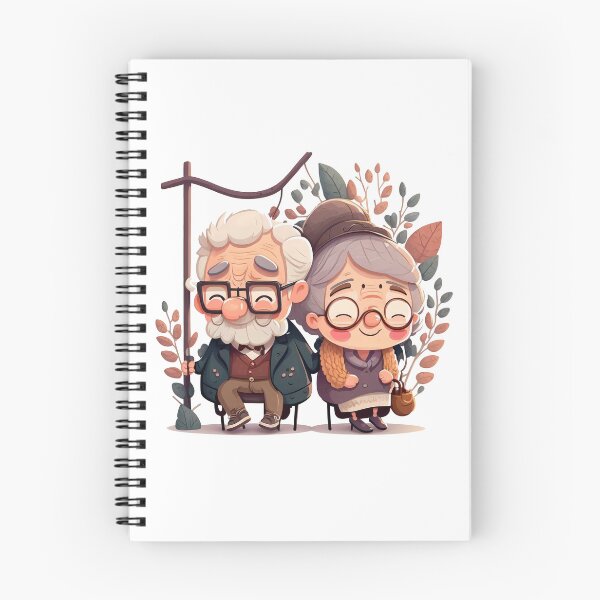 Item preview, Old Happy couple  Cute Chibi designed and sold by addthana.