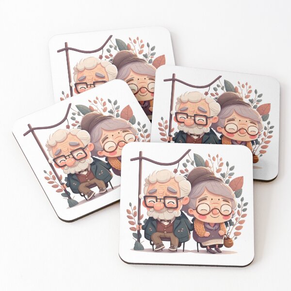 Item preview, Old Happy couple  Cute Chibi designed and sold by addthana.