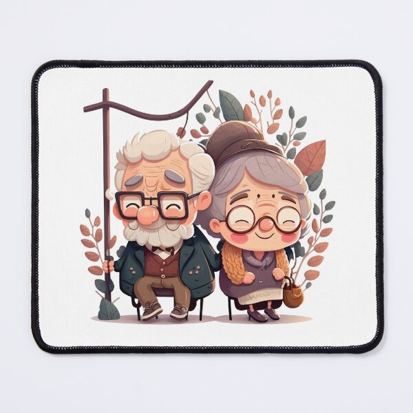 Item preview, Old Happy couple  Cute Chibi designed and sold by addthana.