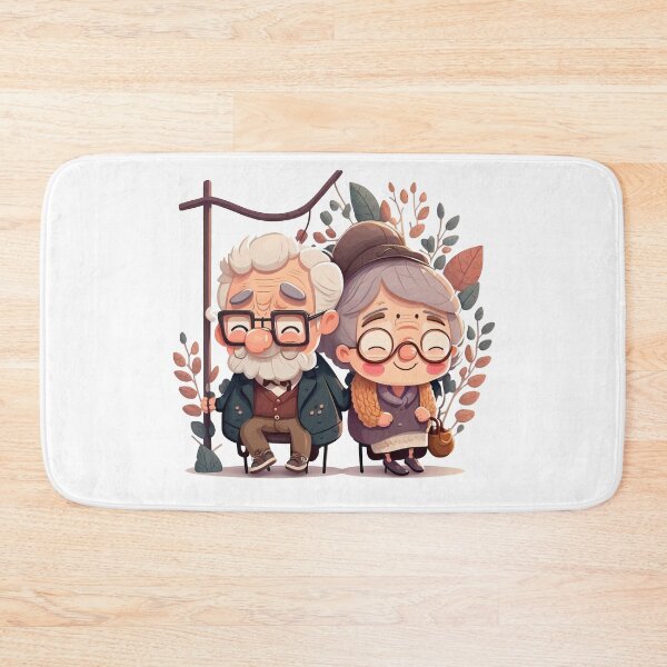 Item preview, Old Happy couple Cute Chibi designed and sold by addthana.