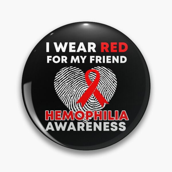 Item preview, I Wear Red For My Friend Hemophilia Awareness designed and sold by Color-Sparkle.