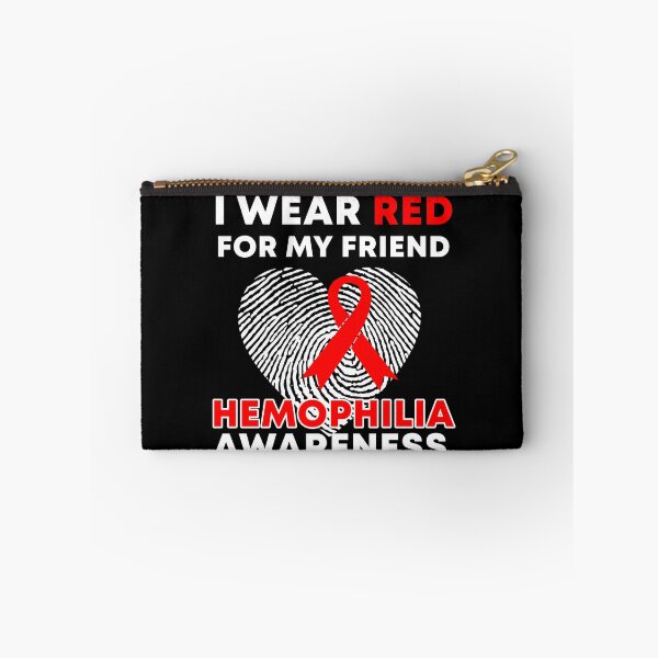 Item preview, I Wear Red For My Friend Hemophilia Awareness designed and sold by Color-Sparkle.