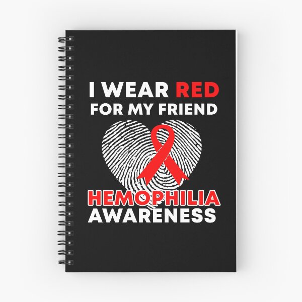 Item preview, I Wear Red For My Friend Hemophilia Awareness designed and sold by Color-Sparkle.