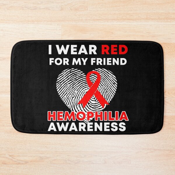 Item preview, I Wear Red For My Friend Hemophilia Awareness designed and sold by Color-Sparkle.