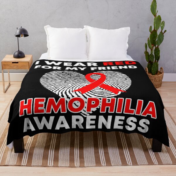 Item preview, I Wear Red For My Friend Hemophilia Awareness designed and sold by Color-Sparkle.