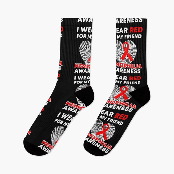 Item preview, I Wear Red For My Friend Hemophilia Awareness designed and sold by Color-Sparkle.