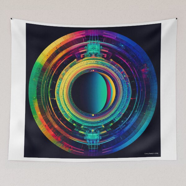 Item preview, Circumference 0009, The glitch-filled designs of "Circumference" are a modern twist on traditional circular artwork, elevating them to the next level designed and sold by randycolby.