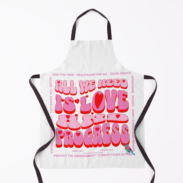 Item preview, PMD00369 Progressive Movement Designs All We Need Is Love and Progress for any day or Valentines Valentine for progressives designed and sold by ProgressiveLeft.