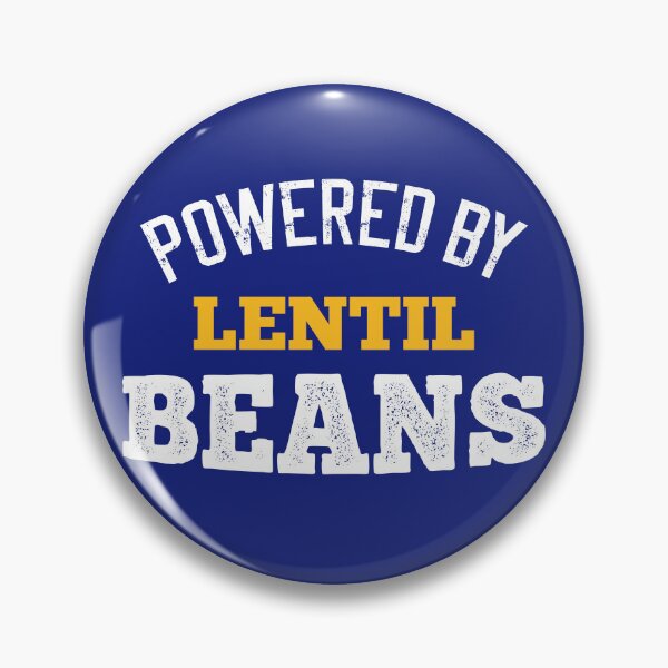 Item preview, Powered By Lentil Beans Funny Sarcastic Lentil Beans Lover designed and sold by SharpThreadZ.