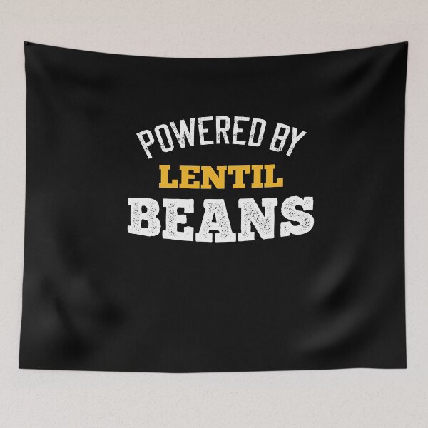 Item preview, Powered By Lentil Beans Funny Sarcastic Lentil Beans Lover designed and sold by SharpThreadZ.